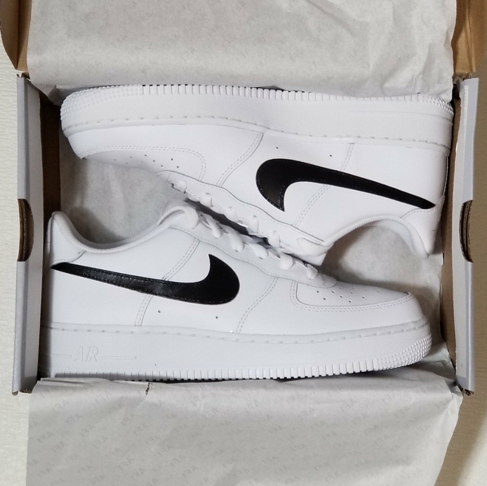 MENS Custom Nike Air Force 1 Black White Panda